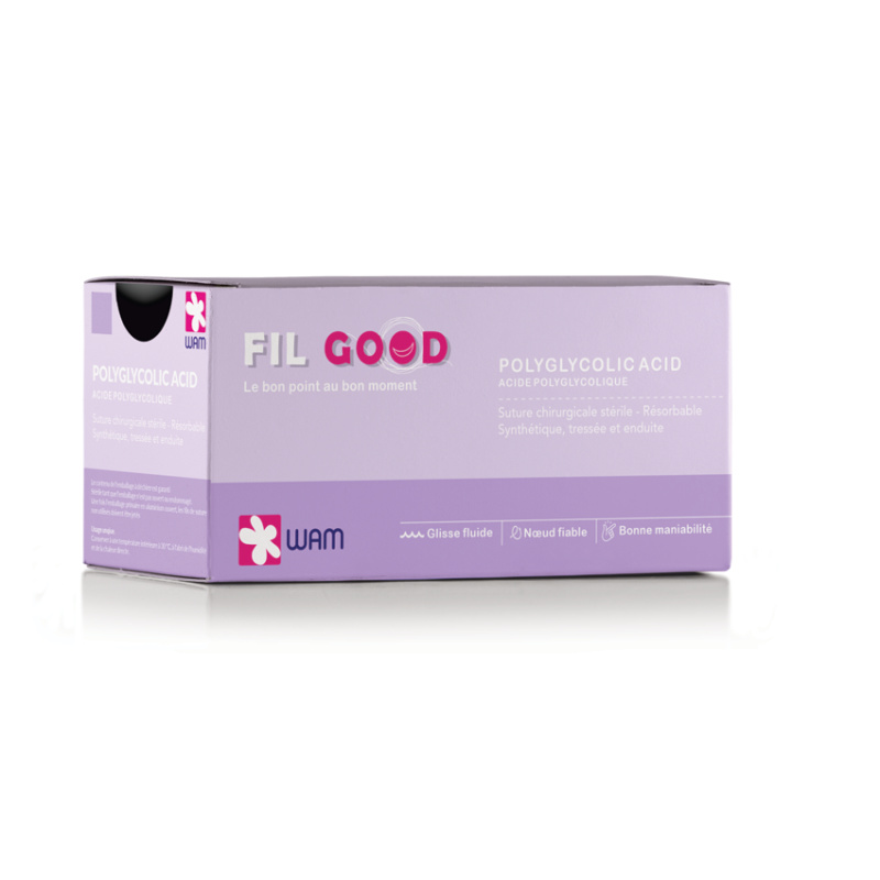 FIL GOOD - Suture Polyglycolic Acid Violet - Box of 12