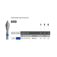 GZ BURS- Multilayer Diamonds Pointed bud 899- x5