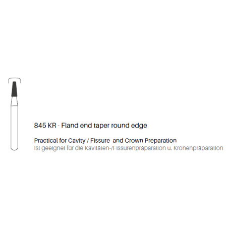 GZ BURS - Multilayer Diamonds Round cone 845KR- x5