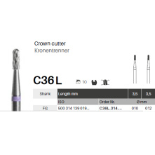 GZ BURS - Tungsten carbide Transmetal crown cutter C36L- x5