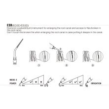 Kit Inserts ultrasons - Cavité d'accès de WOODPECKER DTE