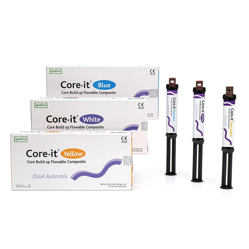 SPIDENT - Core.it Flowable dual cured core build-up resin 2 x 10g