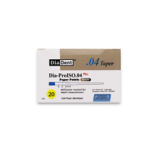 Pointes de papier premium Dia-Pro ISO 4/6% - Blister stérile - Calibrage laser haute précision - Boîte de 120