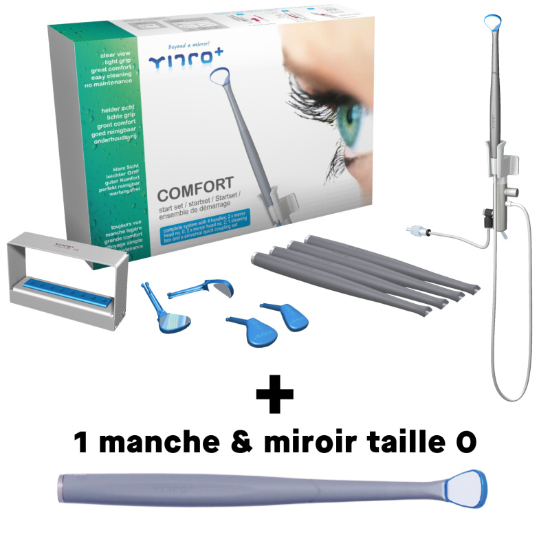 YIRRO-PLUS - Kit Comfort miroirs auto-nettoyants + 1miroir avec manche OFFERT