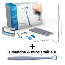 YIRRO-PLUS - Kit Premium miroirs auto-nettoyants + 1miroir avec manche OFFERT