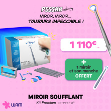 YIRRO-PLUS - Kit Premium miroirs auto-nettoyants + 1miroir avec manche OFFERT
