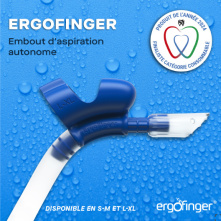 ERGOFINGER - Embout d'aspiration autonome HVE + Adaptateur