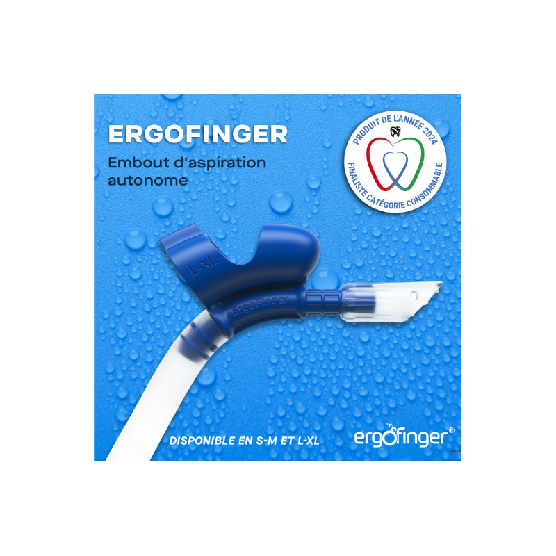 ERGOFINGER - Embout d'aspiration autonome HVE + Adaptateur