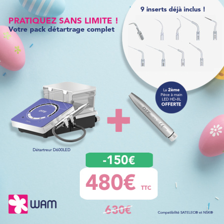 Pack Détartrage : D600 LED + 2e pièce à main OFFERTE