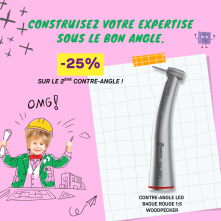 Contre-angle LED bague rouge 1:5 Woodpecker