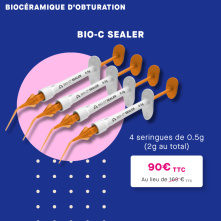 ANGELUS - BIO-C®SEALER Ciment d'obturation biocéramique (4 x 0.5g + 20 embouts)