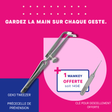 GEKO TWEEZERS® - Précelles croisées autobloquantes + 1 WAMkey offerte
