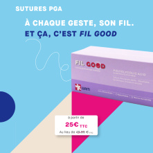FIL GOOD - Suture en acide polyglycolique violet - Boîte de 12