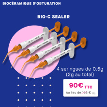 ANGELUS - BIO-C®SEALER Ciment d'obturation biocéramique (4 x 0.5g + 20 embouts)