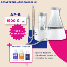 DTE WOODPECKER - AP-B - Détartreur et aéropolisseur 2-en-1 + 3 bouteilles OFFERTES