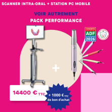 PANDA - PACK PERFORMANCE - Scanner intra-oral + Station PC mobile Bamboo Ultra