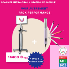 PANDA Performance Pack: PANDA SMART Intraoral Scanner + BAMBOO ULTRA Mobile Workstation