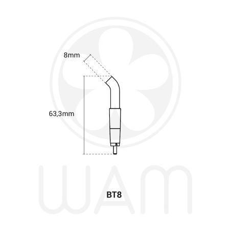 DTE WOODPECKER - Embout BT8 pour thérapie au laser doux D-Laser blue/Laser LX16+