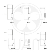 Embouts de chirurgie parodontologie et endodontie pour Laser LX16+ WOODPECKER DTE