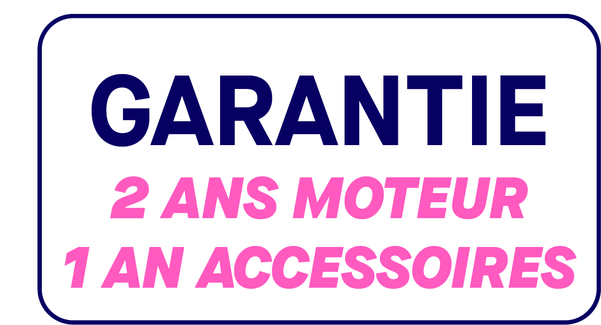 Garantie moteur 2 ans accessoires 1 an