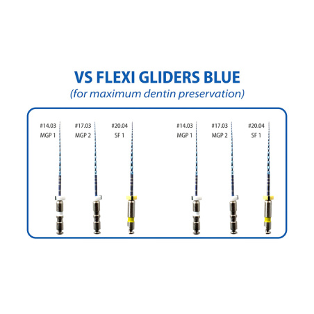 VALDENTAL - Limes endo en séquence GLIDERS BLUE