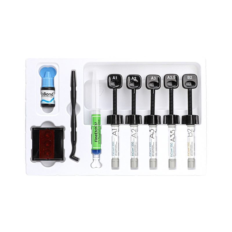 SPIDENT - EsCom 250 Light-cured restorative hybrid composite resin - System Kit