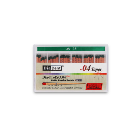 DIADENT - ProISO Gutta-Percha cones - 4% or 6% conicity