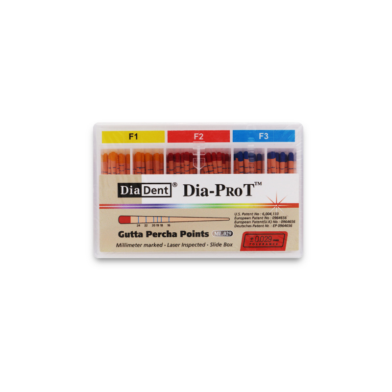 DIADENT - Cônes Gutta-Percha ProT pour Pro et V-Taper - conicité variable