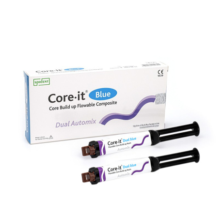 SPIDENT - Core.it Flowable dual cured core build-up resin 2 x 10g