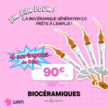 ANGELUS - BIO-C®SEALER Ciment d'obturation biocéramique (4 x 0.5g + 20 embouts)