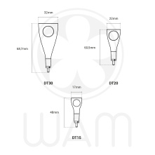 Embouts pour traitement de la douleur inflammatoire pour Laser LX16+ WOODPECKER DTE Embouts pour traitement de la douleur inflammatoire pour Laser LX16+ WOODPECKER DTE