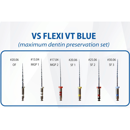 Limes endo en séquence VT Blue Valdental by Rogin - WamKey.com