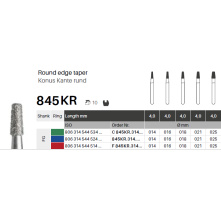 Fraise diamantée multi-couches cône plat 845KR